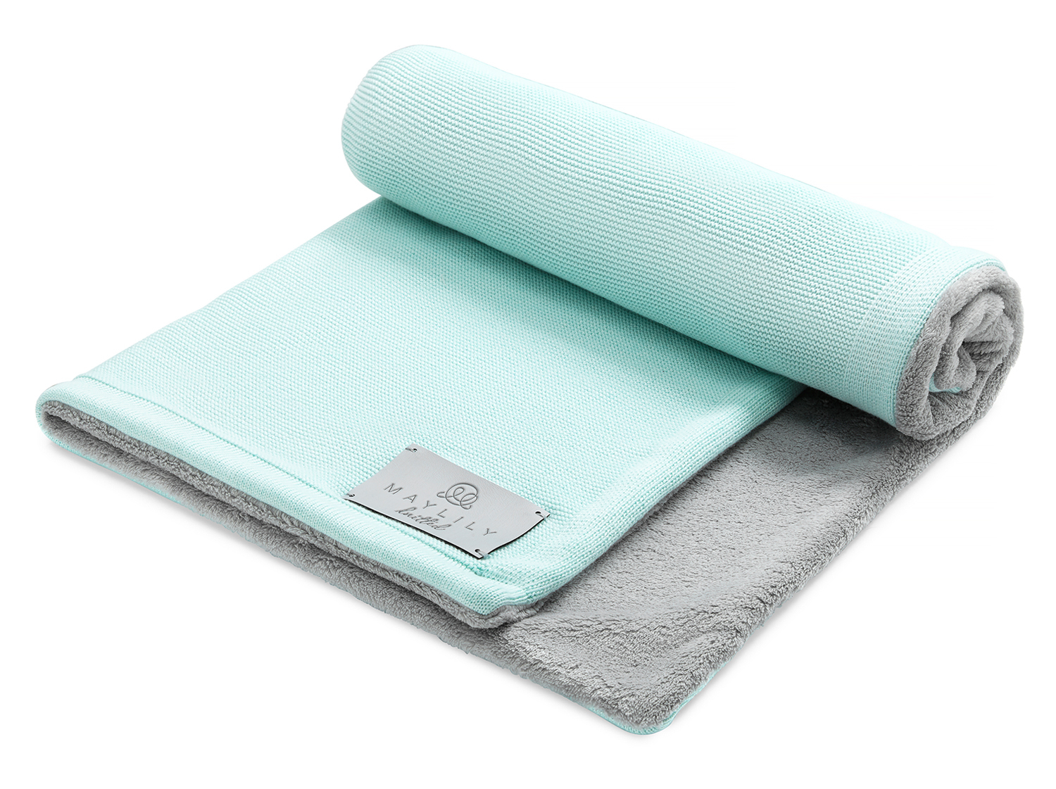 Πλεκτή κουβέρτα μπαμπού viscose/βαμβάκι Mint XL