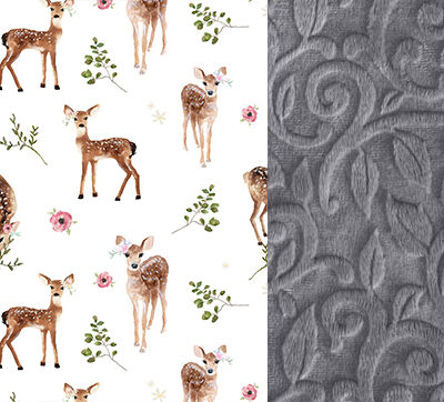 Μπαμπού φωλιά premium Luxe Fawns - Grey