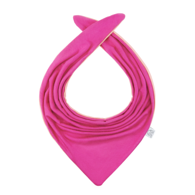 Μπαμπού βρεφικό μαντήλι διπλής όψης Fuchsia - Coral