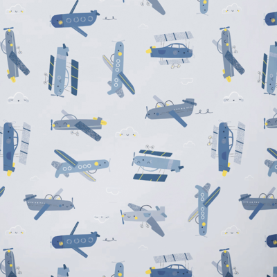 Μπαμπού φωλιά premium Planes - Silver