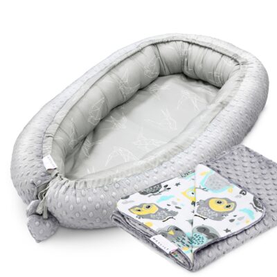 Φωλιά μπαμπού Grey owls - Silver