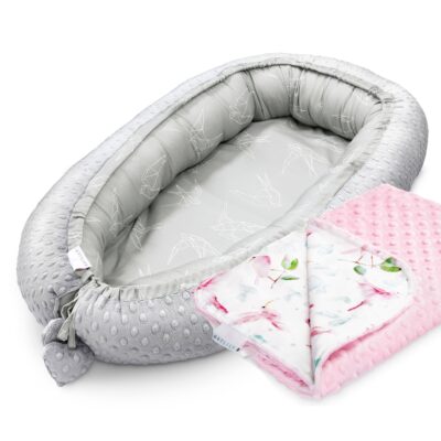 Μπαμπού φωλιά premium Paradise birds - Blush