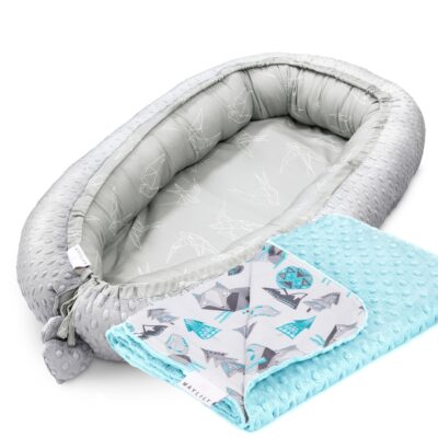 Μπαμπού φωλιά premium Wolves - Ice