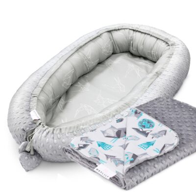 Μπαμπού φωλιά premium Wolves - Silver